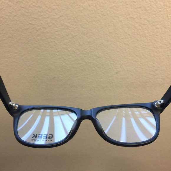 Geek Clear Black Frame Glasses - MISC082 - Picture 4 of 5